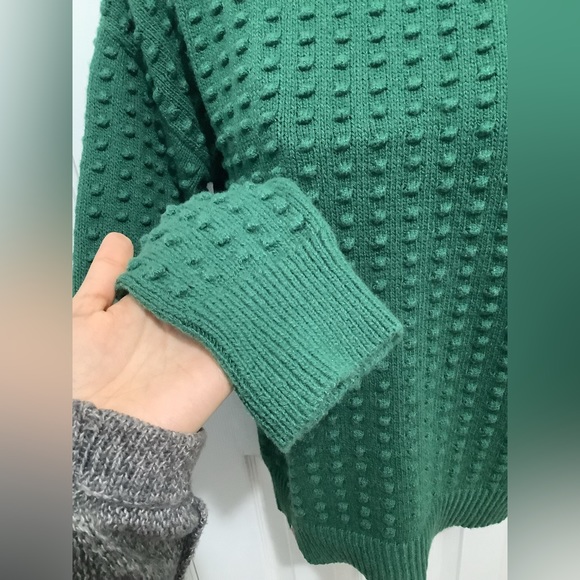 Lego Collection x Women’s textured pullover green sweater XS, NWT - Picture 7 of 7